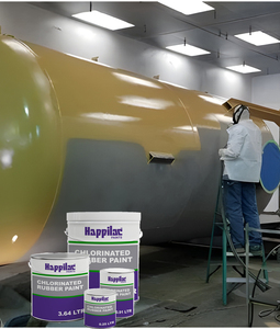 Pintura de caucho clorado a base de acrílico, revestimiento marino impermeable Flexible anticorrosión para piscinas de plantas químicas - Product Image 3