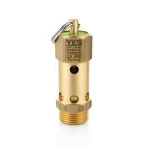 Válvula de Seguridad de Latón Sellada de 3/4'' y 3 Barras con Certificación CE - Válvula de Alivio de Presión Tipo Sellado - Material de Latón - Product Image 1