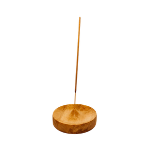 Royal Look Wooden <b>Incense</b> <b>Holder</b> with Ash Catcher Natural Color Round Shape Ramadan EID Home Fragrance <b>Incense</b> Stick <b>Holder</b> - Product Image 5