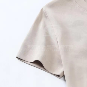 เสื้อยืดโอเวอร์ไซส์ทรงครอปสำหรับผู้ชาย คุณภาพสูง ผ้าฝ้าย 100% สไตล์วินเทจ ย้อมสีซีดแบบซันเฟด ล้างสีแบบแอซิด น้ำหนักผ้า 220 กรัม สีพื้น - Product Image 6