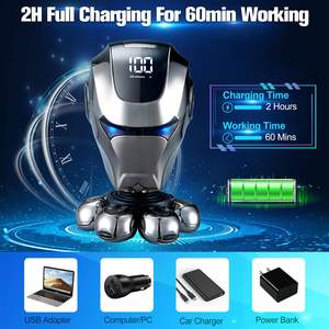 Rasoir électrique pour hommes, rasoir flottant, tondeuse à poils de nez, tondeuse latérale, brosse FA flottante, IPX7, utilisation humide/sèche, rasoir corporel à cinq lames - Product Image 2