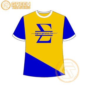 Vente en gros de t-shirt Sigma Gamma Rho pour femmes vêtements de sororité jersey de coton t-shirt respirant de haute qualité vêtements grecs pour femmes - Product Image 5