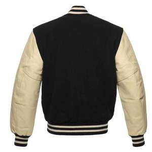 Veste universitaire en toile enduite sur mesure pour hommes, de haute qualité, vente en gros, conception OEM, couleurs et tailles personnalisées, logo frontal, pour l'hiver - Product Image 5