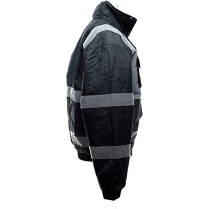 Precio al por mayor Chaquetas de seguridad vial Hi Vis Ropa DE SEGURIDAD reflectante para hombres Material de alta calidad Chaquetas de trabajo de diseño personalizado - Product Image 2