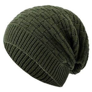 Gorro de Invierno Tejido Largo OEM para Hombre, Gorro Cálido Informal, Gorro de Punto Personalizado de Talla Grande, Gorro de Invierno para Hombre - Product Image 3