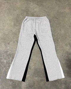 Pantalones de chándal acampanados informales para hombre de alta calidad, Cintura elástica de algodón 100%, pantalones de chándal apilados ligeros personalizables - Product Image 6