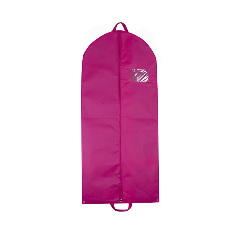costume fabric zippered garment bag suit garment bag pink garment bag with zipper wholesale