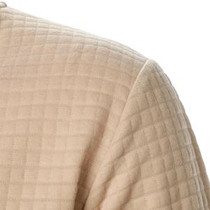 Men's New Zipper Stand Collar Hoodie <b>Coat</b> Men's Casual Plaid <b>Cardigan</b> Hoodie - Product Image 3