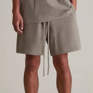 Personalized Custom <b>Mens</b> French Terry Fleece 100% Cotton Gym Workout <b>5</b> <b>Inch</b> <b>Inseam</b> Cotton Sweat Summer Running Essentials <b>Shorts</b> - Product Image 3