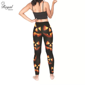 Leggings de yoga avec logo personnalisé imprimé pour femmes, pantalons de yoga taille haute sans couture, fitness, course à pied, pantalons de sport, leggins pour filles - Product Image 2