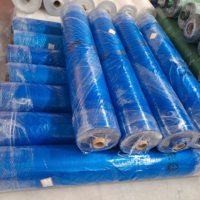 Rouleaux de bâche en PE robuste 200 g/m² imperméable, stabilisée aux UV, résistante aux déchirures, style uni pour couverture agricole