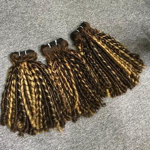 Conjunto completo de 200 de densidad para rizos, mezcla de colores, máquina de extensiones de cabello humano Remy virgen, doble dibujado, sin enredos, sin caída - Product Image 4