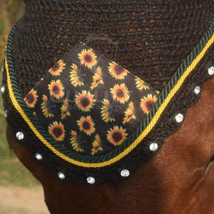 El mejor diseño impreso, capó de oreja de caballo ecuestre, capucha de mosca reductora de ruido para caballos fabricados en Pakistán - Product Image 3