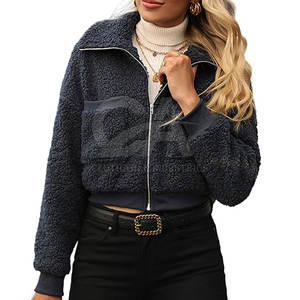 Veste courte en fausse fourrure de qualité supérieure pour femmes, veste courte en fausse fourrure de luxe pour femmes, veste courte en fausse fourrure douce et moelleuse pour l'hiver - Product Image 1