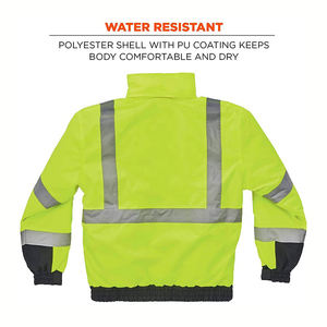 Chaqueta DE TRABAJO transpirable impermeable de alta visibilidad para hombre, nueva llegada, chaqueta de trabajo de seguridad reflectante con logotipo personalizado - Product Image 3