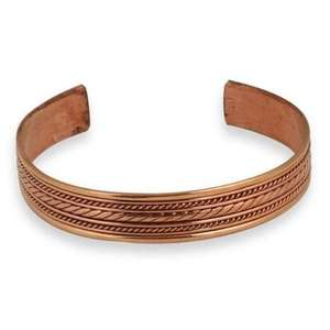 Handmade copper cuff <b>bracelet</b> made in India - lead free - eco friendly - sustainable - Product Image 1