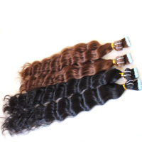 Extensions de cheveux humains vierges en gros, style Yaki russe, double trame, double tirage européen, à bandes adhésives