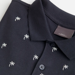 Ropa informal de verano para hombre, camisetas de manga corta para Polo en colores contrastantes, tela de rizo de algodón 100%, ropa nueva - Product Image 6