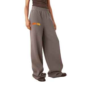 Custom Women's Regular Fit Fleece Joggers Breathable Workout Winter <b>Lace</b> Sweatpants - Product Image 1