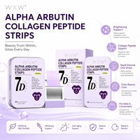 Bandes buccales de collagène et d'alpha-arbutine 7D, 60000mg, haute concentration, éclaircissantes, anti-âge, inhibition de la mélanine, réparation des dommages