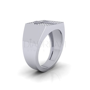 Anillo de bodas de plata de ley 925 para hombre, joyería fina con corte de moissanita, Diamante helado, estilo Hip Hop - Product Image 2
