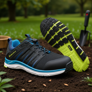 Chaussure de sécurité BREEZE IMPULSE Low-Safety noire/bleue taille 42 S1P ESD HRO SRA pour gants de jardinage et équipement de protection - Product Image 3