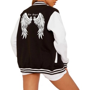 Nouvelle veste universitaire imprimée en 3D élégante et décontractée vestes Letterman pour femmes en gros vestes universitaires de conception pénale personnalisées - Product Image 1