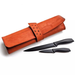 Leather Durable <b>Knife</b> Storage Bag for Kitchen & Travel Use Customizable Size/Color High Quality Chef <b>Tool</b> Organizer - Product Image 1