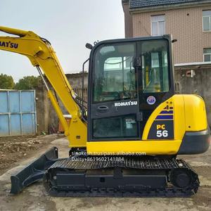 Prix bas, excavatrice Komatsu PC56-7 d'occasion, état neuf à 90%, origine Japon, moteur Yanmar, 5 tonnes, modèle 2022, pompe à engrenages moteur à vendre - Product Image 4