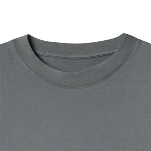 2022 nouveau T-Shirt blanc pour hommes 100% coton 180 GSM à manches courtes col rond décontracté en vrac T-Shirt à la mode qualité supérieure - Product Image 3