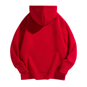 Sweat-shirt à capuche pour homme en polyester/coton anti-rides ODM 2025, 400 grammes, uni, respirant, épais, chaud, haut d'hiver, broderie en soie - Product Image 5