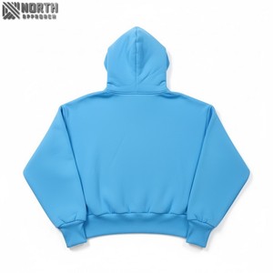 Sudaderas con capucha en blanco de alta calidad de peso pesado de gran tamaño 100% algodón polar fabricantes Puff impresión recortada Sudadera con capucha hombres 450 GSM - Product Image 2