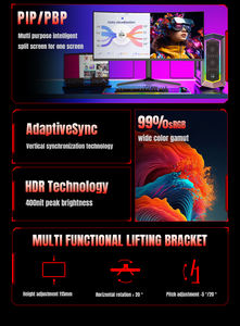 34-Inch Ultrabrede Gebogen Led-Backlit Lcd-Monitor Met 180Hz Verversingssnelheid Ips Paneel Hdd Dp Interface Voor Gaming Desktop Laptop - Product Image 4