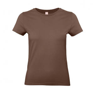 Camiseta de Algodón de Cuello Redondo y Manga Corta para Mujer, Corte Regular, Básica y Lisa - Product Image 6
