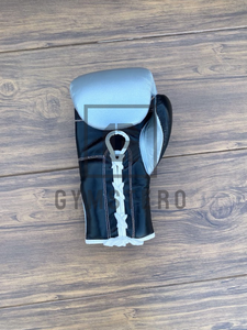 GYMSTERO Ensemble de boxe professionnel en cuir personnalisable de qualité supérieure, avec protège-doigts intégral, réglable par fermeture auto-agrippante et lacets, pour arts martiaux - Product Image 3