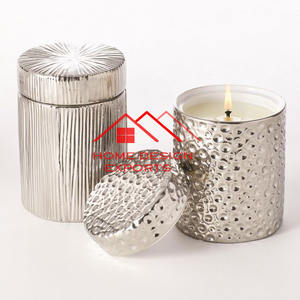 2025 vente chaude bougie votive personnaliser conception de découpe doré fini fer métal bougeoir - Product Image 5