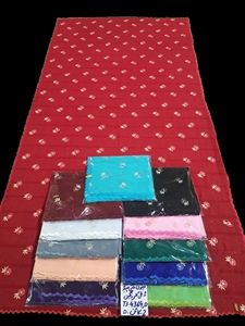 ผ้าคลุมศีรษะแบบชีฟองแอฟริกันสีแดง ลายใบไม้ ประดับคริสตัล ขายส่ง 12 ชิ้น ผ้าคลุมศีรษะมุสลิม น้ำหนักเบา ทนทาน เหมาะสำหรับฤดูใบไม้ร่วง ใช้ได้ทุกวัน - Product Image 3