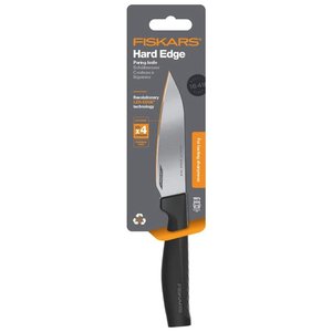 Couteau de chef Fiskars 11 cm, bord dur, noir, compatible lave-vaisselle, acier japonais, manche souple, pour couper les fruits et les légumes - Product Image 3