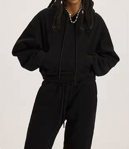 ชุดกีฬาวิ่งจ๊อกกิ้งของผู้หญิงชุดฤดูใบไม้ผลิสองชิ้นกางเกงขายาวแบบลำลองมีฮู้ดสำหรับผู้หญิง - Product Image 4