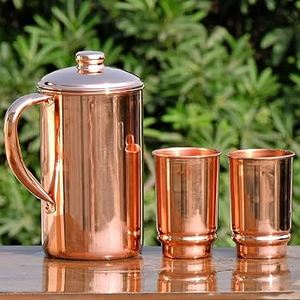 Jarra de Cobre Sólido de Nuevo Diseño, Gran Tamaño, Venta Caliente, Jarra de Agua de Cobre Puro para Bodas, Jarra de Agua Hecha a Medida - Product Image 3