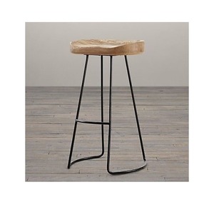 Artesanato indiano design exclusivo otomano bar fezes com pó preto coted acabado stand pé fezes disponíveis melhor taxa - Product Image 1