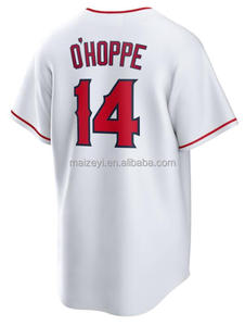 Maillot de baseball en polyester de qualité professionnelle, vente chaude, nouveau maillot de baseball américain cousu, blanc, toutes les équipes, uniforme de baseball pour hommes - Product Image 6