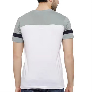 Nouveau design logo sur mesure tissu respirant de qualité supérieure col en o demi-manche avec taux de gros chemise d'été pour hommes - Product Image 4