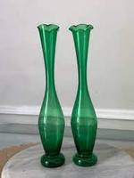 Vase à fleurs moderne en verre bleu, style col de bouteille, artistique, écologique, fait main, design unique, polyvalent pour la décoration de mariage