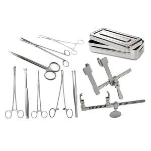 Ensemble de 24 instruments chirurgicaux de base pour thoracotomie, comprenant des instruments de thoracotomie manuels en acier, certifiés MOL - Product Image 3