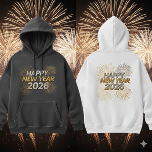 Sudadera con Capucha de Forro Polar Bordada Personalizada para el Año Nuevo 2026 |   Ropa Urbana Premium |   Diseño Festivo |   Unisex |   Suministro al por Mayor OEM - Product Image 4