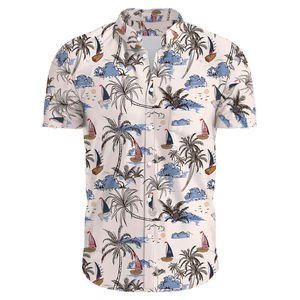 Chemise hawaïenne ajustable pour homme, confortable, respirante, avec logo personnalisé, facile à laver, anti-froissement, prix raisonnable - Product Image 4