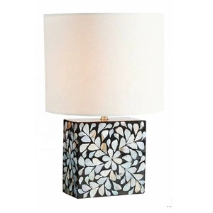 Haute qualité fleur mosaïque nacre lampe de Table élégante lampe électrique pour chambre salon couloir Table décor éclairage - Product Image 6