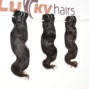 Fournisseur de cheveux indiens vierges naturels, couleur naturelle, cheveux noirs pour femmes, ondulés, 100% cheveux indiens Remy, double trame, cheveux humains. - Product Image 2