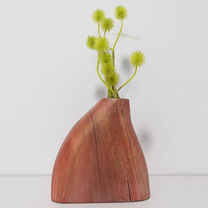 Modern Design Flower <b>Vase</b> for Home Hotel & Restaurants Brown Color Wooden Tabletop Flower <b>Decorative</b> <b>Vase</b> Home Decor Accessories - Product Image 1
